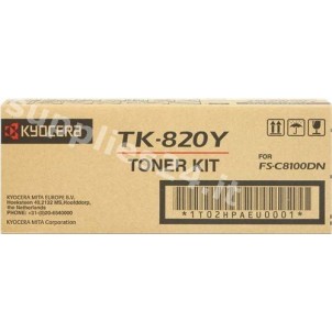 ORIGINAL Kyocera toner giallo TK-820y 1T02HPAEU0 ~7000 PAGINE in vendita su tonersshop.it