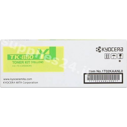 ORIGINAL Kyocera toner giallo TK-880y 1T02KAANL0 ~18000 PAGINE in vendita su tonersshop.it