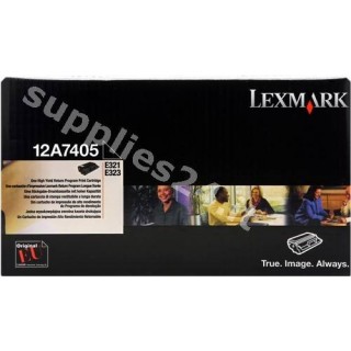 ORIGINAL Lexmark toner nero 12A7405 ~6000 PAGINE cartuccia di stampa riutilizzabile in vendita su tonersshop.it