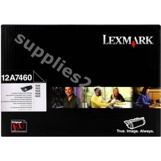 ORIGINAL Lexmark toner nero 12A7460 ~5000 PAGINE cartuccia di stampa riutilizzabile in vendita su tonersshop.it