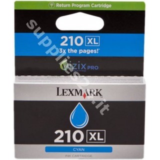 ORIGINAL Lexmark Cartuccia d'inchiostro ciano 14L0175E 210 XL ~1600 PAGINE cartuccia di ritorno, alta capacit� in vendita su ...