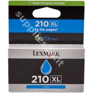 ORIGINAL Lexmark Cartuccia d'inchiostro ciano 14L0175E 210 XL ~1600 PAGINE cartuccia di ritorno, alta capacit� in vendita su ...