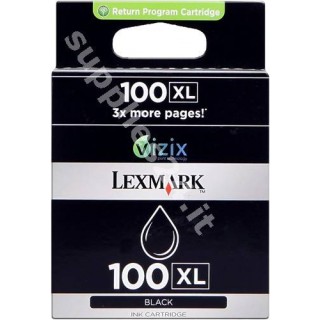 ORIGINAL Lexmark Cartuccia d'inchiostro nero 14N1068E 100 XL ~510 PAGINE cartuccia di ritorno in vendita su tonersshop.it