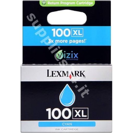 ORIGINAL Lexmark Cartuccia d'inchiostro ciano 14N1069E 100 XL ~600 PAGINE in vendita su tonersshop.it