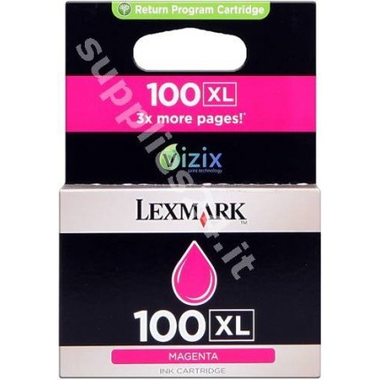 ORIGINAL Lexmark Cartuccia d'inchiostro magenta 14N1070E 100 XL ~600 PAGINE in vendita su tonersshop.it