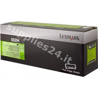 ORIGINAL Lexmark toner nero 50F2H00 502H ~5000 PAGINE cartuccia di stampa riutilizzabile in vendita su tonersshop.it