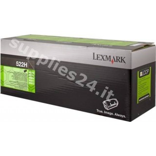 ORIGINAL Lexmark toner nero 52D2H00 522H ~25000 PAGINE cartuccia di stampa riutilizzabile in vendita su tonersshop.it