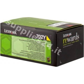 ORIGINAL Lexmark toner giallo 70C20Y0 702Y ~1000 PAGINE cartuccia di stampa riutilizzabile in vendita su tonersshop.it