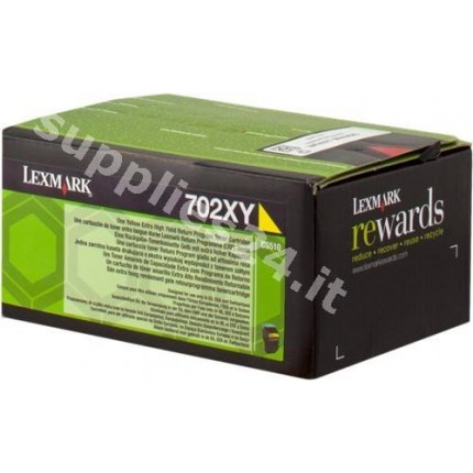 ORIGINAL Lexmark toner giallo 70C2XY0 702XY ~4000 PAGINE cartuccia di stampa riutilizzabile in vendita su tonersshop.it