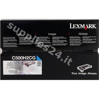 ORIGINAL Lexmark toner ciano C500H2CG ~3000 PAGINE in vendita su tonersshop.it