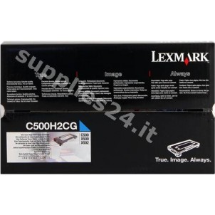 ORIGINAL Lexmark toner ciano C500H2CG ~3000 PAGINE in vendita su tonersshop.it