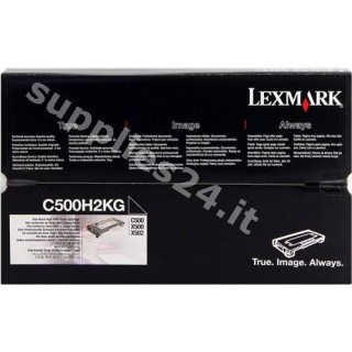 ORIGINAL Lexmark toner nero C500H2KG ~5000 PAGINE in vendita su tonersshop.it