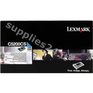 ORIGINAL Lexmark toner ciano C5200CS ~1500 PAGINE Restituzione- Cartuccia di toner in vendita su tonersshop.it