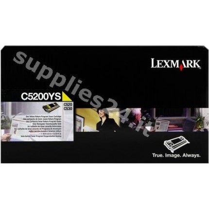 ORIGINAL Lexmark toner giallo C5200YS ~1500 PAGINE Restituzione- Cartuccia di toner in vendita su tonersshop.it