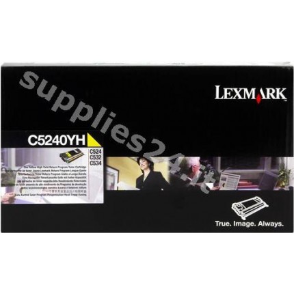 ORIGINAL Lexmark toner giallo C5240YH ~5000 PAGINE Restituzione- Cartuccia di toner in vendita su tonersshop.it