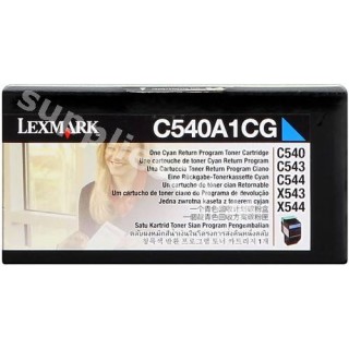 ORIGINAL Lexmark toner ciano C540A1CG ~1000 PAGINE Restituzione- Cartuccia di toner in vendita su tonersshop.it