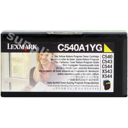 ORIGINAL Lexmark toner giallo C540A1YG ~1000 PAGINE Restituzione- Cartuccia di toner in vendita su tonersshop.it