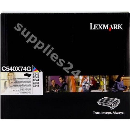 ORIGINAL Lexmark Tamburo nero+colore C540X74G ~30000 PAGINE imaging kit: PCU + sviluppatore bk/c/m/y in vendita su tonersshop.it