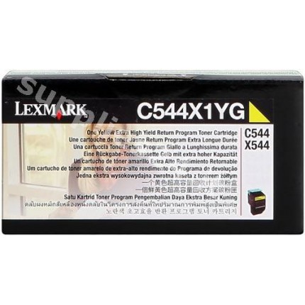 ORIGINAL Lexmark toner giallo C544X1YG ~4000 PAGINE in vendita su tonersshop.it