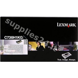 ORIGINAL Lexmark toner nero C736H1KG ~12000 PAGINE cartuccia di stampa riutilizzabile in vendita su tonersshop.it