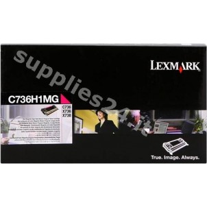 ORIGINAL Lexmark toner magenta C736H1MG ~10000 PAGINE cartuccia di stampa riutilizzabile in vendita su tonersshop.it