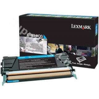 ORIGINAL Lexmark toner ciano C748H1CG C748 ~10000 PAGINE cartuccia di stampa riutilizzabile in vendita su tonersshop.it