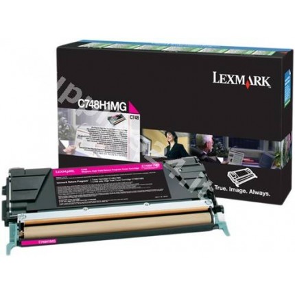 ORIGINAL Lexmark toner magenta C748H1MG C748 ~10000 PAGINE cartuccia di stampa riutilizzabile in vendita su tonersshop.it