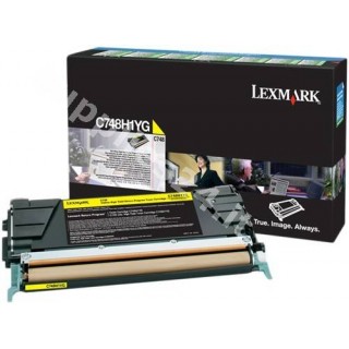 ORIGINAL Lexmark toner giallo C748H1YG C748 ~10000 PAGINE cartuccia di stampa riutilizzabile in vendita su tonersshop.it