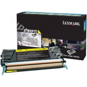 ORIGINAL Lexmark toner giallo C748H1YG C748 ~10000 PAGINE cartuccia di stampa riutilizzabile in vendita su tonersshop.it