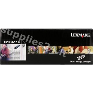 ORIGINAL Lexmark toner nero X203A11G ~2500 PAGINE in vendita su tonersshop.it