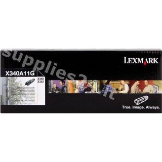 ORIGINAL Lexmark toner nero X340A11G ~2500 PAGINE in vendita su tonersshop.it