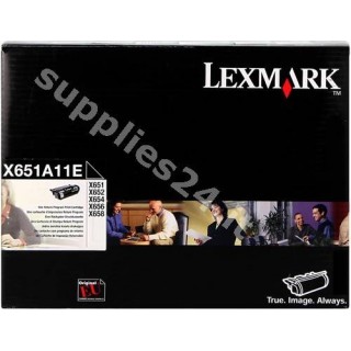 ORIGINAL Lexmark toner nero X651A11E ~7000 PAGINE unit? di stampa, combinato tamburo/cartuccia, cassetta di ritorno in vendit...