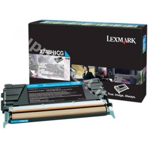 ORIGINAL Lexmark toner ciano X748H1CG X748 ~10000 PAGINE cartuccia di stampa riutilizzabile in vendita su tonersshop.it