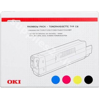 ORIGINAL OKI toner colore 42403002 ~5000 PAGINE Rainbow Kit: bk+c+m+y in vendita su tonersshop.it