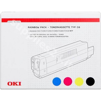 ORIGINAL OKI toner colore 42403002 ~5000 PAGINE Rainbow Kit: bk+c+m+y in vendita su tonersshop.it