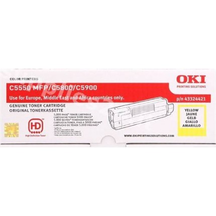 ORIGINAL OKI toner giallo 43324421 ~5000 PAGINE in vendita su tonersshop.it