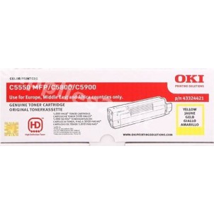 ORIGINAL OKI toner giallo 43324421 ~5000 PAGINE in vendita su tonersshop.it