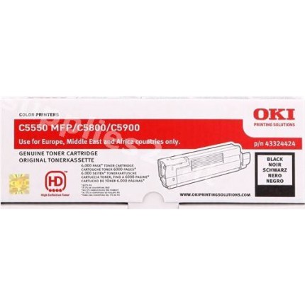 ORIGINAL OKI toner nero 43324424 ~6000 PAGINE in vendita su tonersshop.it