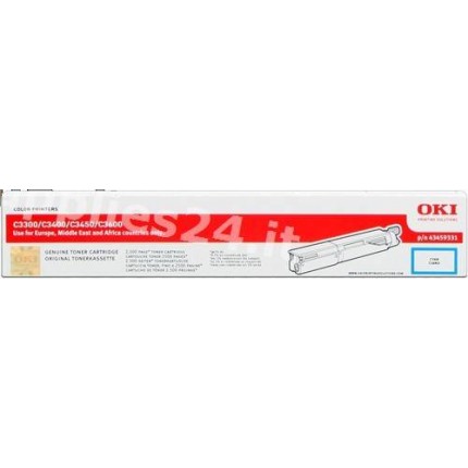 ORIGINAL OKI toner ciano 43459331 ~2500 PAGINE in vendita su tonersshop.it