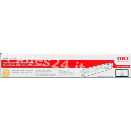 ORIGINAL OKI toner nero 43459332 ~2500 PAGINE in vendita su tonersshop.it