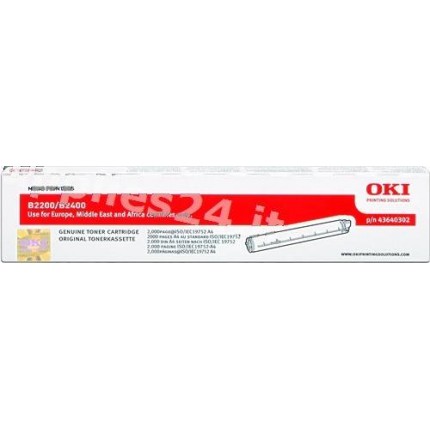 ORIGINAL OKI toner nero 43640302 ~2000 PAGINE in vendita su tonersshop.it