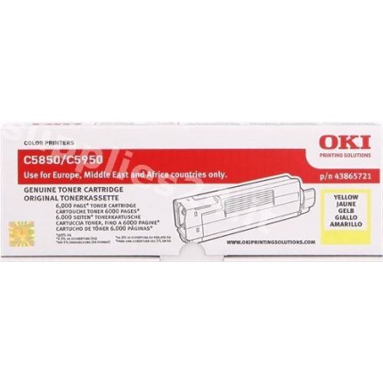 ORIGINAL OKI toner giallo 43865721 ~6000 PAGINE in vendita su tonersshop.it