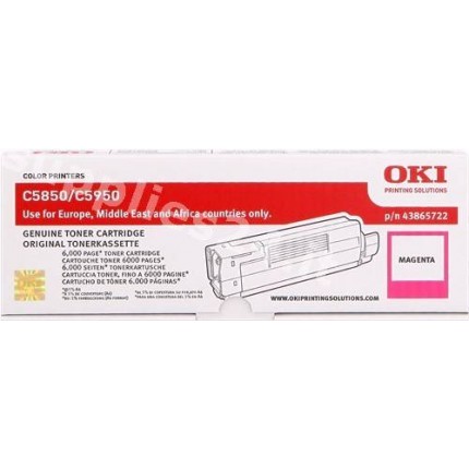 ORIGINAL OKI toner magenta 43865722 ~6000 PAGINE in vendita su tonersshop.it