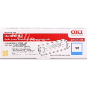 ORIGINAL OKI toner ciano 43865723 ~6000 PAGINE in vendita su tonersshop.it