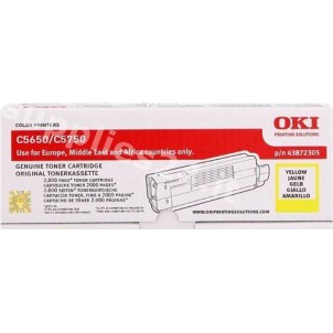 ORIGINAL OKI toner giallo 43872305 ~2000 PAGINE in vendita su tonersshop.it