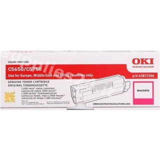 ORIGINAL OKI toner magenta 43872306 ~2000 PAGINE in vendita su tonersshop.it