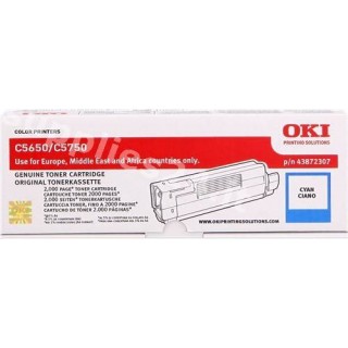 ORIGINAL OKI toner ciano 43872307 ~2000 PAGINE in vendita su tonersshop.it