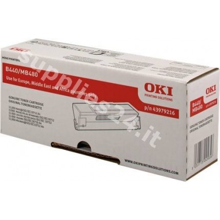 ORIGINAL OKI toner nero 43979216 ~12000 PAGINE in vendita su tonersshop.it