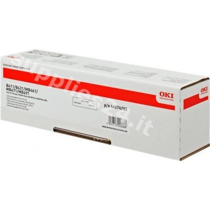 ORIGINAL OKI toner nero 44574702 ~3000 PAGINE in vendita su tonersshop.it