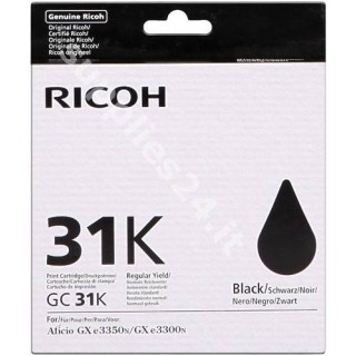ORIGINAL Ricoh Cartuccia d'inchiostro nero 405688 GC31K in vendita su tonersshop.it